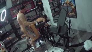 Pussy Pumping on the FuckBench. MILF Rewarded for just taking it UP the ASS in the GynoChair. View 7