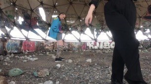 Blowjob in an old Abandoned Building