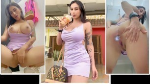 Chica colombiana de 23 años se masturba en el centro comercial de colombia 