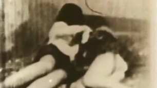 Young Lovers Engage in a Threesome (1950s Vintage)