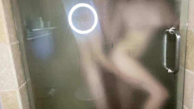 Slut Ex-Girlfriend Deepthroats until Facial in the Shower